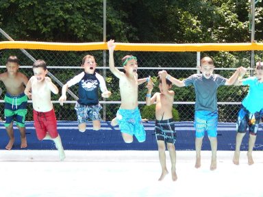 corbins crusaders_camp swim jump