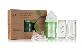 4 Glass Baby Bottle Starter Set