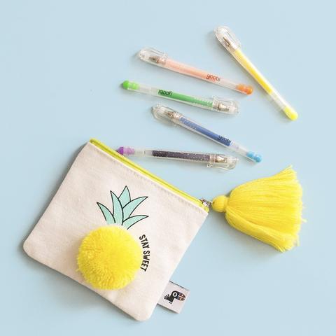 Yoobi Flat Coin Purse - Pineapple