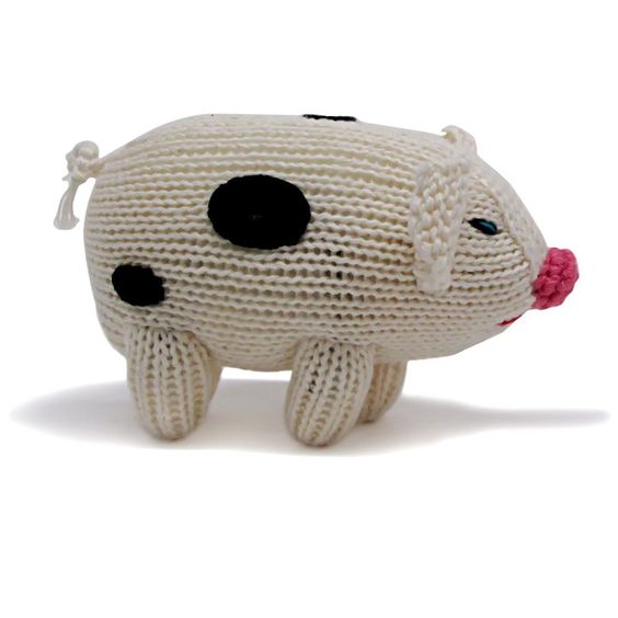 Estella Organic Pig Rattle Baby Toy