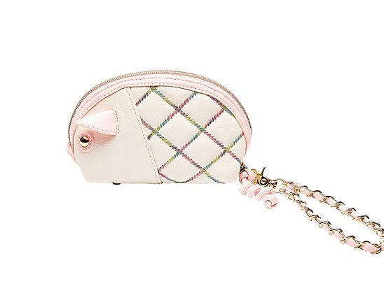 Betsey Johnson Cotton Candy Pig Wristlet