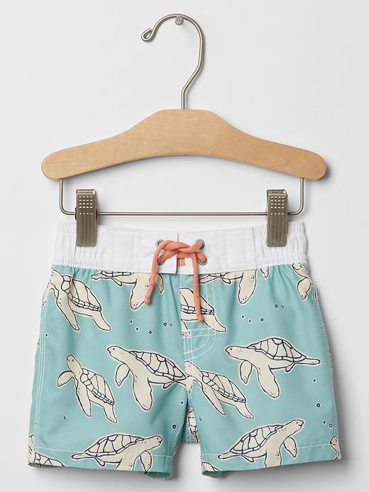 GAP Kids Sea Turtle Swim Trunks 