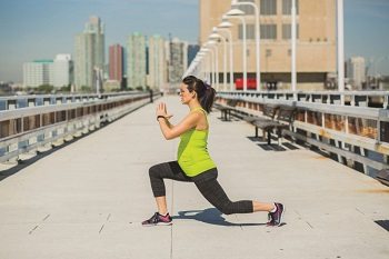 16. Full Body. Clock lunges A