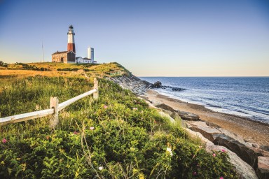 Lighthouse at Montauk point, Long Islans