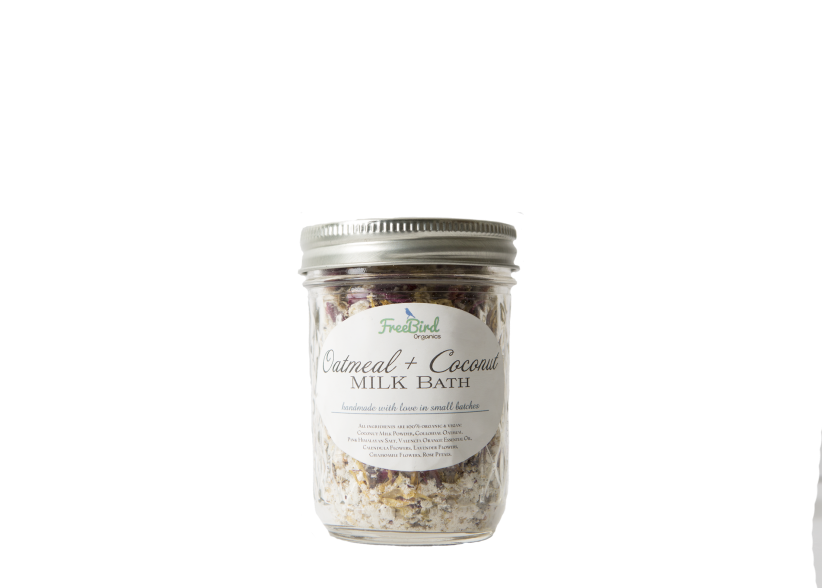 FreeBird Organics Oatmeal + Coconut Milk Bath Soak