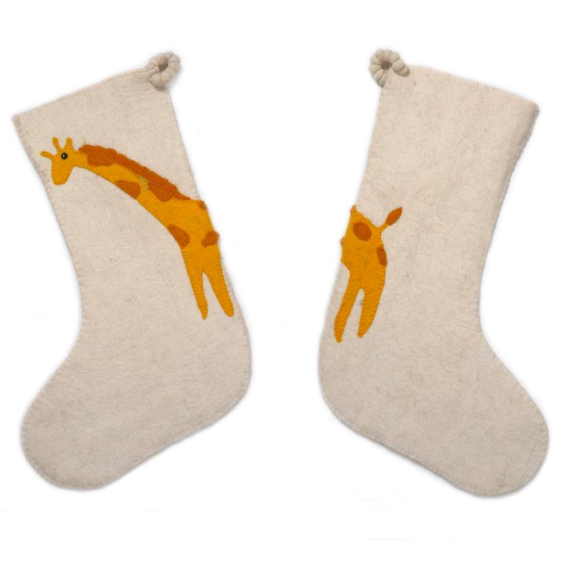 Arcadia Home Wild Animal Christmas Stocking 