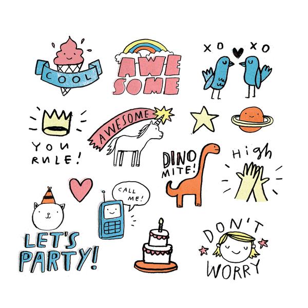 Tattly Party Pals Sheet