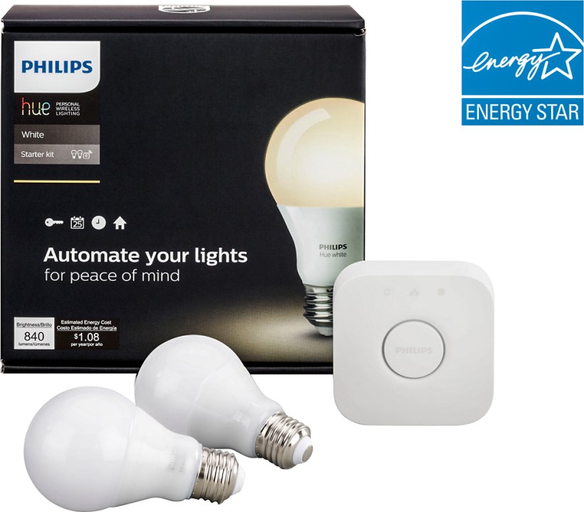 Phillips Hue White Smart Bulb Starter Kit