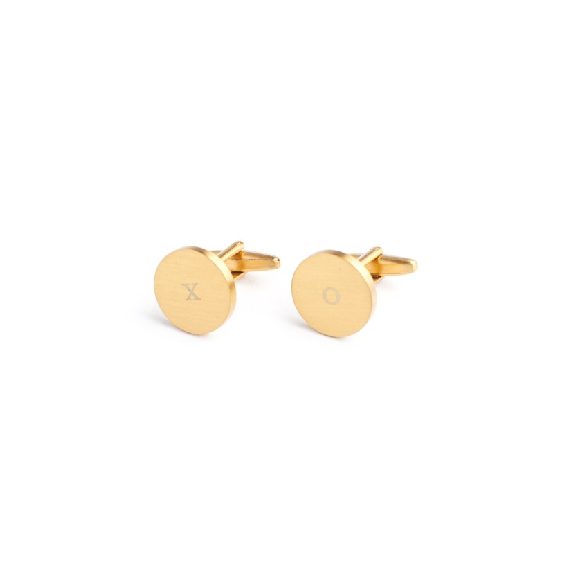 Izola XO Brass Cufflinks