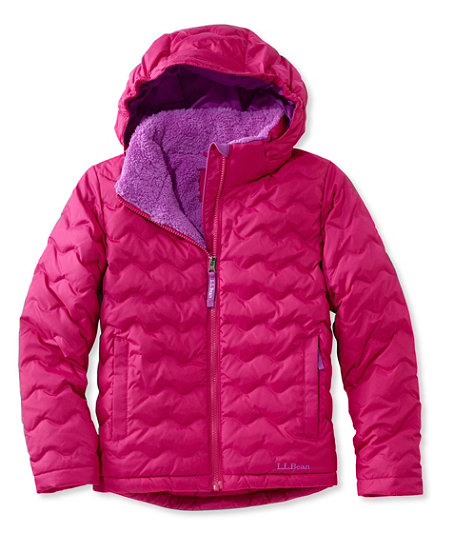 Girls' L.L.Bean Fleece-Lined Down Jacket