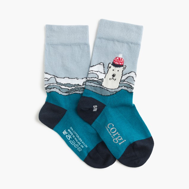 J.Crew Boys' Corgi for crewcuts patterned socks