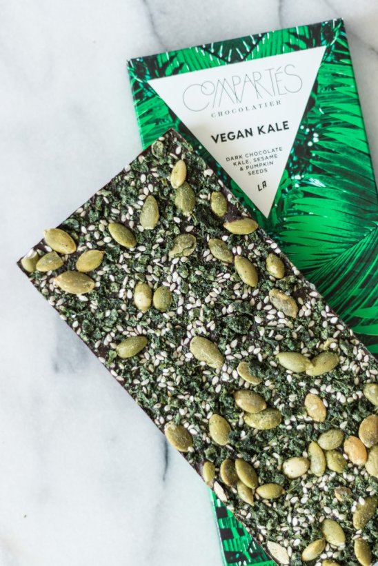 Compartes VEGAN KALE Healthy Kale Dark Chocolate Bar