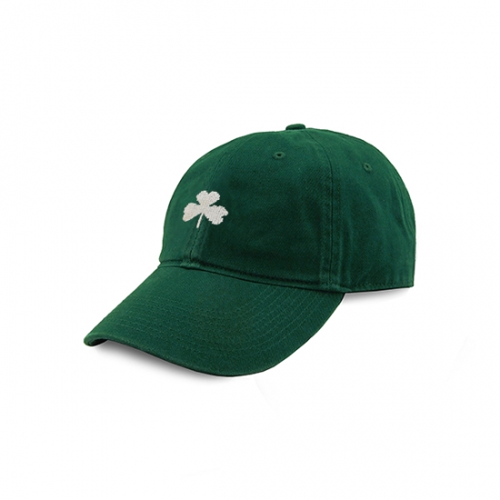 Smathers & Branson Shamrock Needlepoint Hat (Hunter)