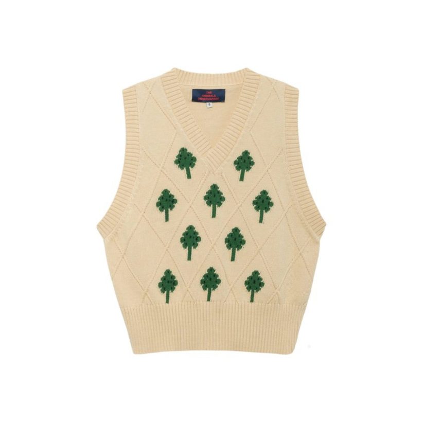 Animals Observatory Chick Vest, Green Grass 