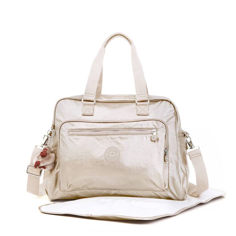 Kipling Alanna Metallic Diaper Bag 