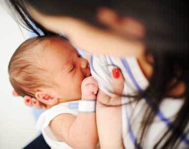 Mother Breastfeeding her newborn