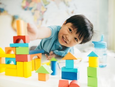 cute little kid at preschool