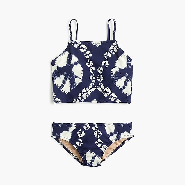 J.Crew Girls' Cropped Tankini Set