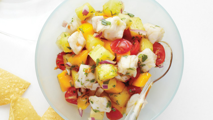 Bright Pineapple Ceviche 