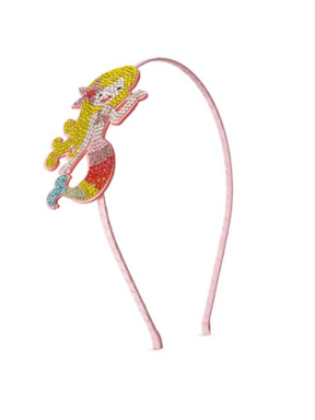 Bari Lynn Girl's Crystal-Embellished Mermaid Headband