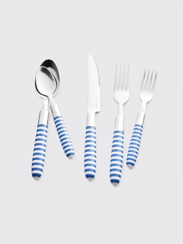 Draper James Crate and Barrel x Draper James Stripe Flatware  