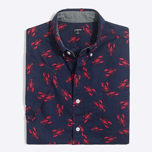 J.Crew Slim-Fit Short-Sleeve Printed Shirt