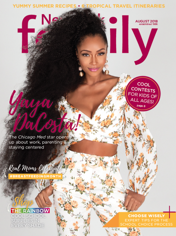 magazine cover featuring chicago med star yaya dacosta