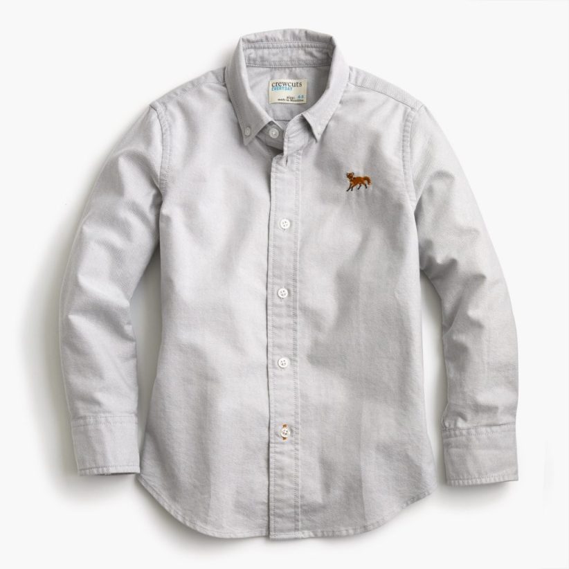 J.Crew Boys Critter Oxford Shirt