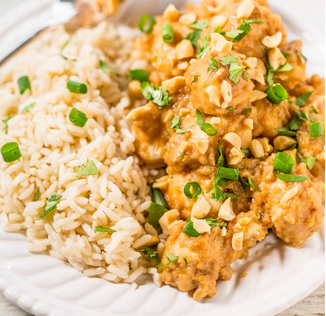 Slow Cooker Thai Peanut Chicken