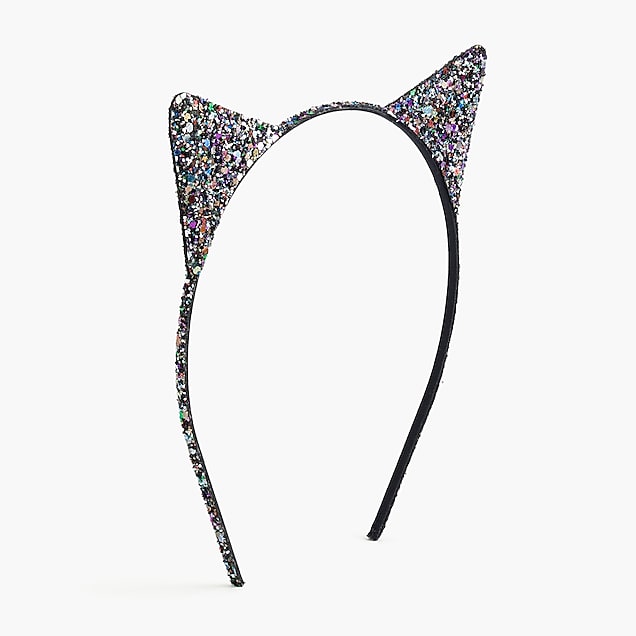 J.Crew Girls' Glitter Cat Ear Headband