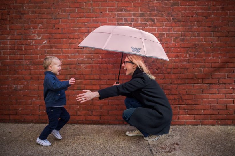 Weatherman Collapsible Umbrella in Pink 