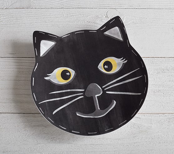 Pottery Barn Kids Cat Cut-Out Tabletop Plate