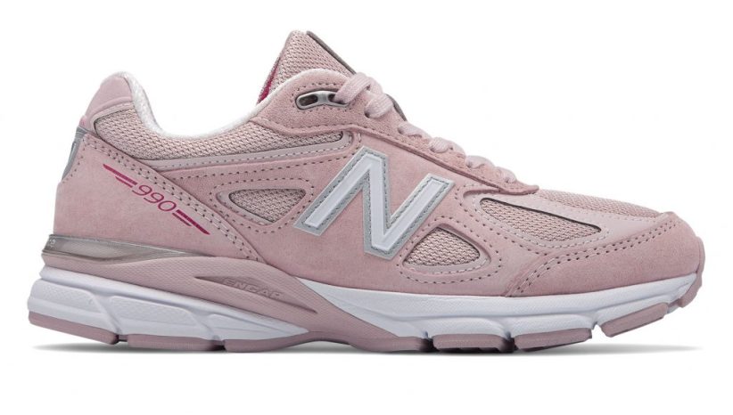 New Balance Womens 990v4 Made in US Pink Ribbon 