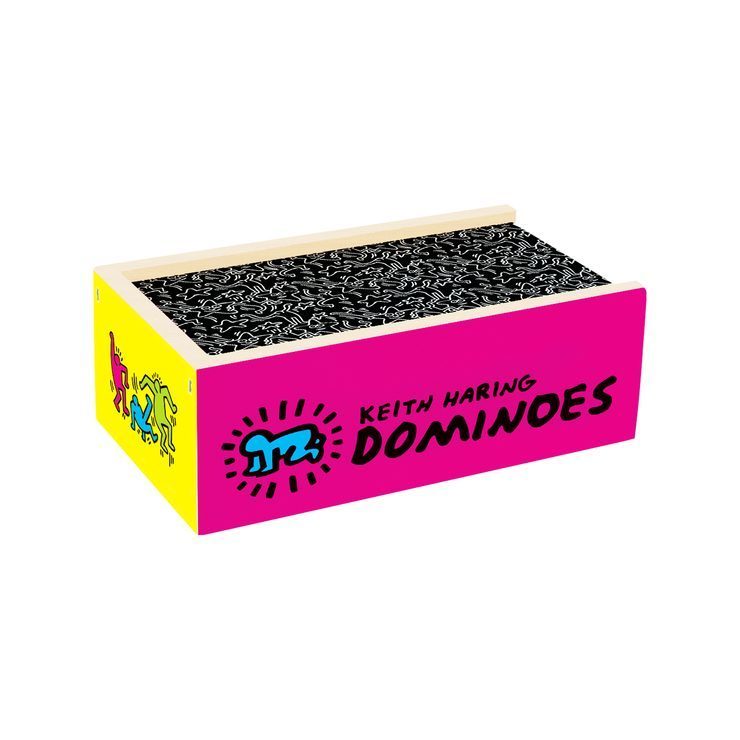 Mudpuppy Keith Haring Wooden Dominoes