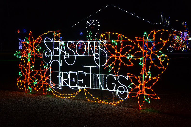 Skylands Stadium Christmas Light Show and Outdoor Village