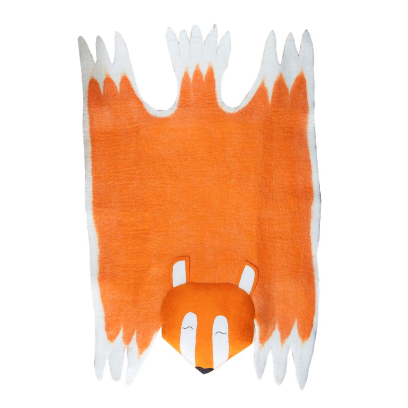 Friends Handicraft Children’s Fox Felt Rug