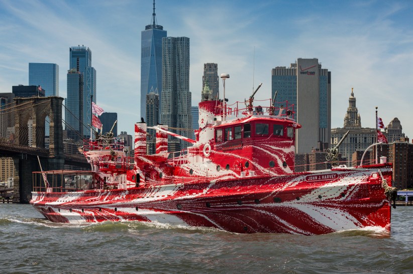 Tauba Auerbach: “Flow Separation” Exhibition in Hudson River Park