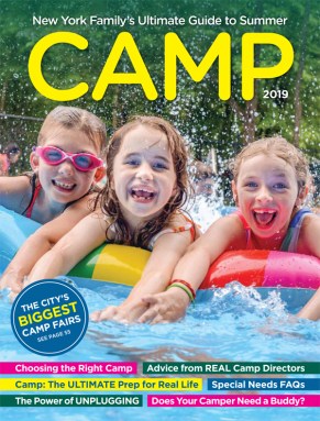 magazine cover with three girls at summer camp