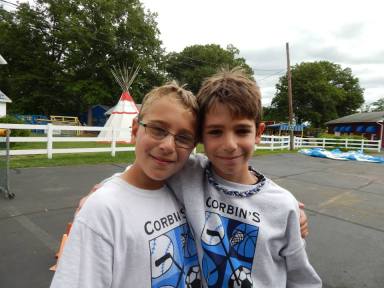 two young boys at summer camp