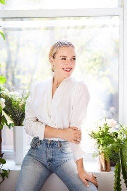 sakara life founder danielle duboise in a white shirt and jeans