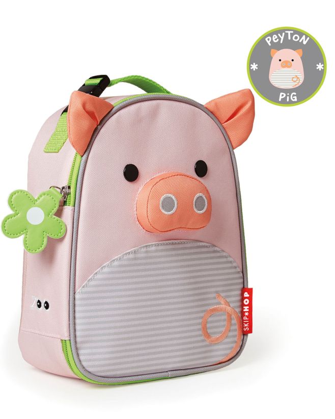 Skip Hop Peyton Pig Lunchie Insulated Kids Lunch Bag 