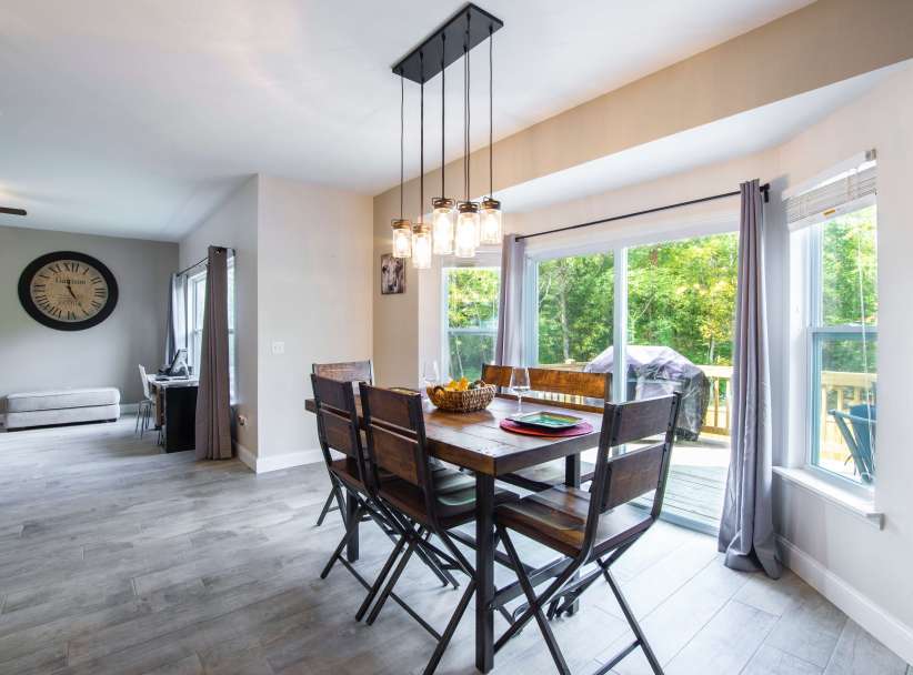 table and chairs in a home