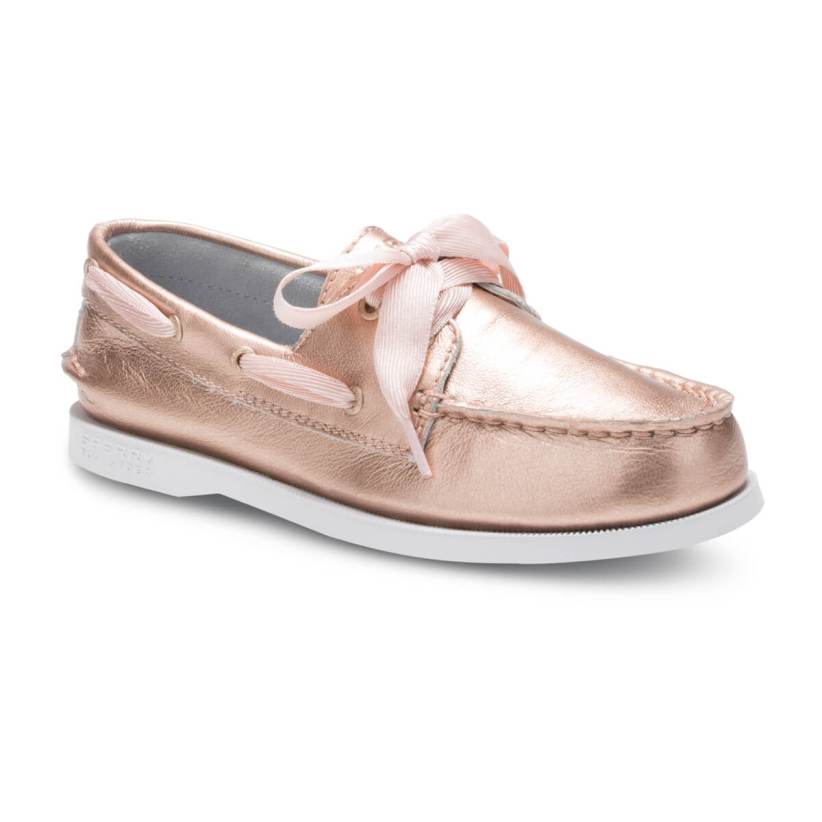 Sperry Big Kid's Authentic Original Satin Lace Boat Shoe