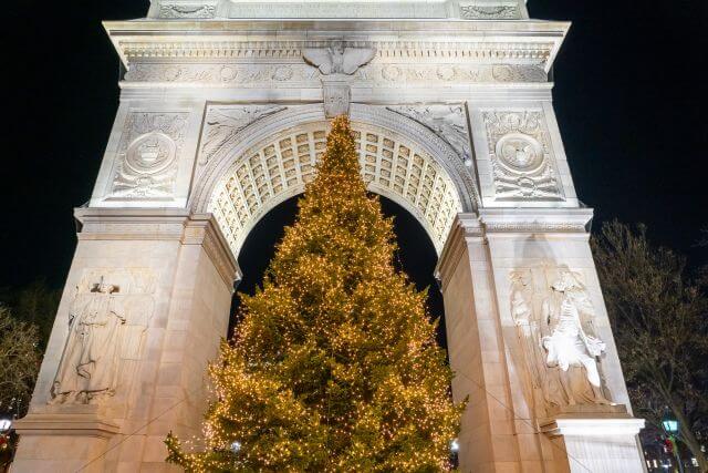 The Washington Square Association Annual Tree Lighting - Greenwich Village, Manhattan