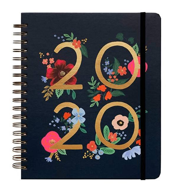 2020 Wild Rose Spiral Bound Planner by Rifle Paper Co.