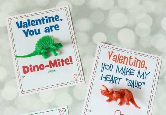 Dinosaur Valentine Card