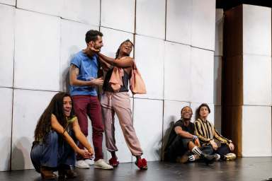 (L-R) Janice Amaya, Noor Hamdi, Malaika Uwamahoro, Vuyo Sotashe, and Victoria Nassif_Cartography_Photo by elmanstudio