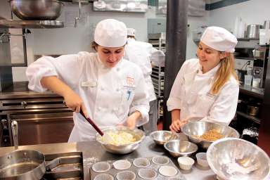 Kids cooking together