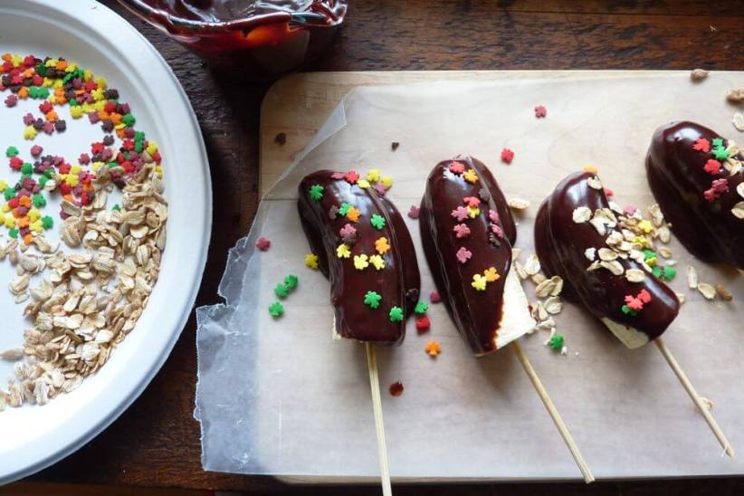 Frozen Chocolate Bananas