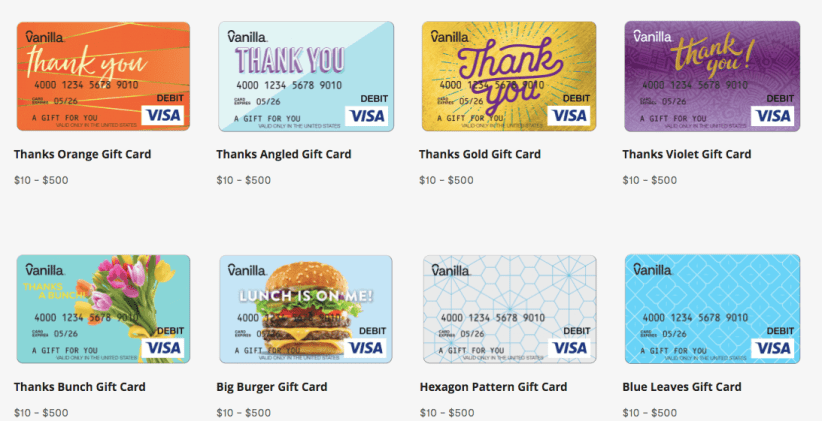 Thank You Visa Gift Card 